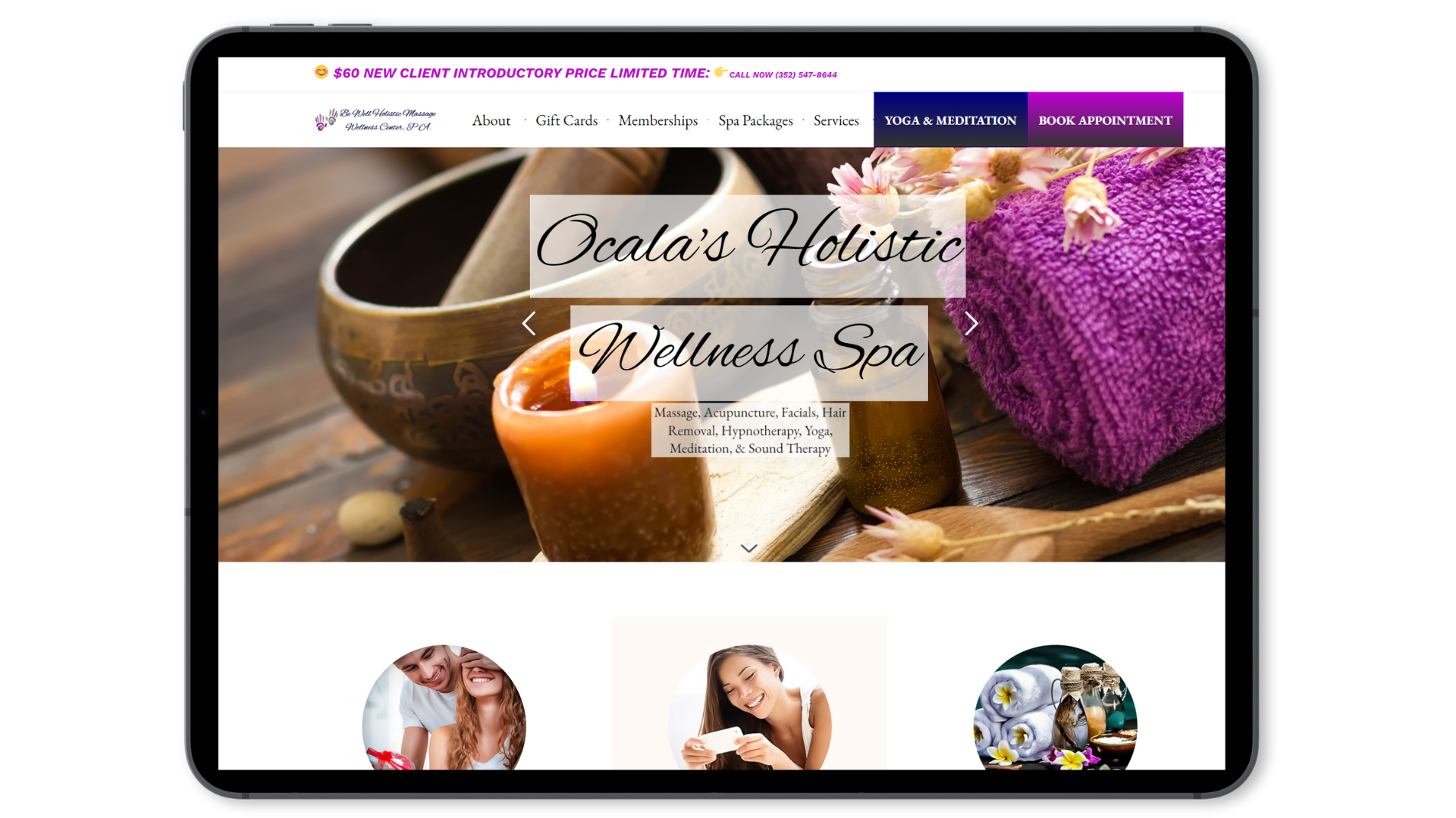 Be Well Holistic Massage Wellness Center, P.A. - Tablet Be Well Holistic Massage Wellness Center, P.A. - Tablet